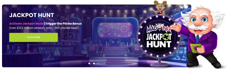 Jackpot Hunt at Madnix casino NZ