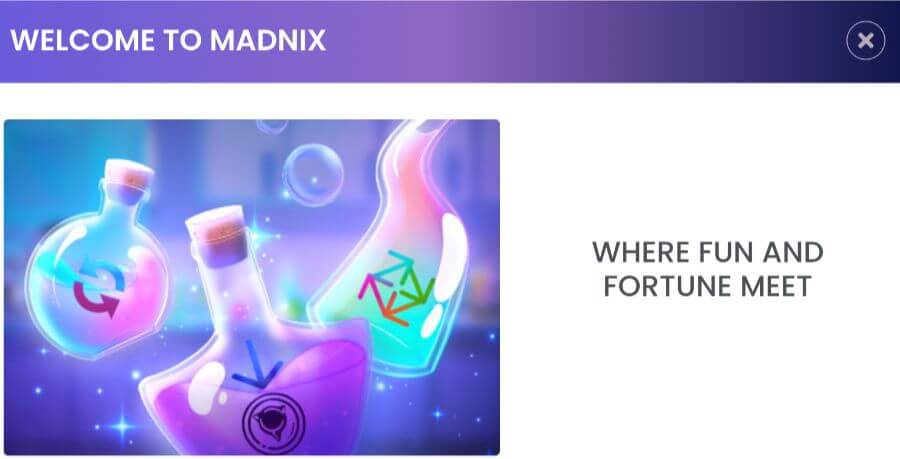 Madnix welcome offer NZ