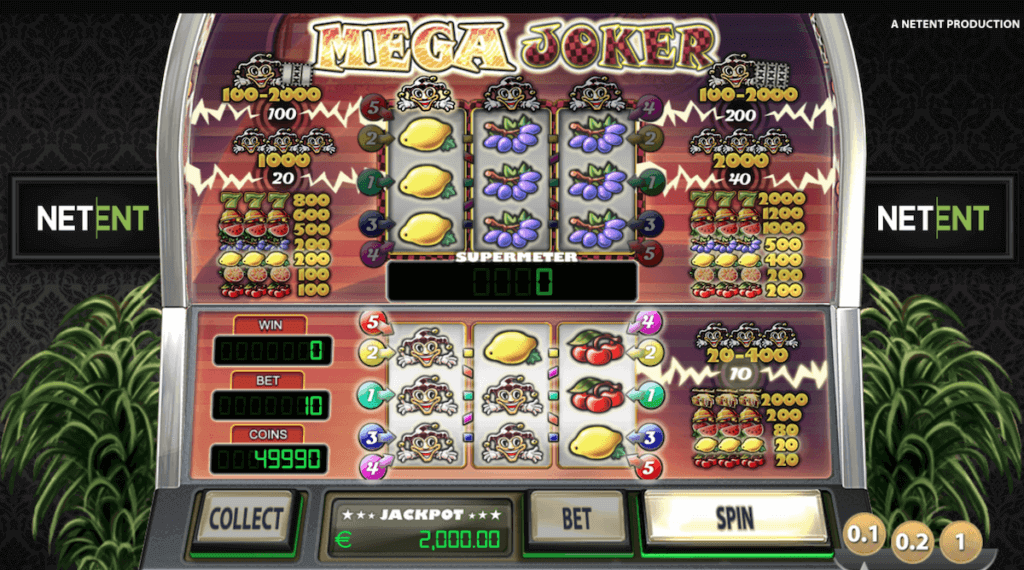 mega joker pokie