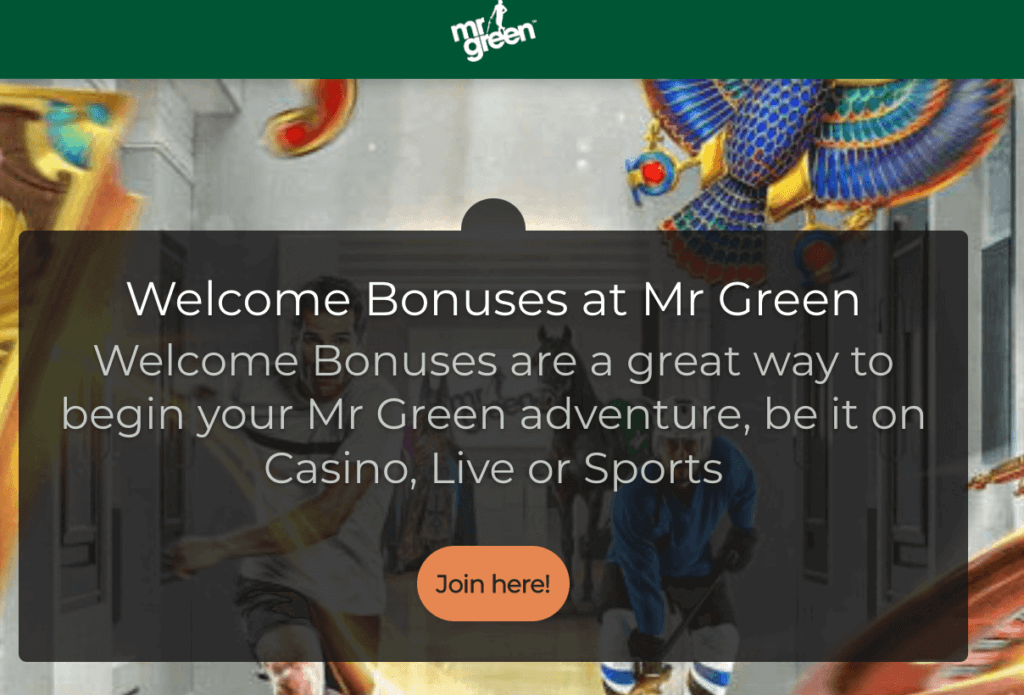 mr green welcome bonus new zealand low wagering