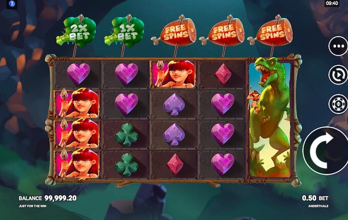 Anderthals slot features
