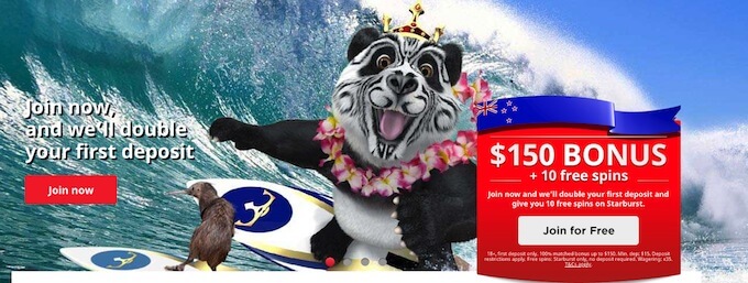 Royal Panda NZ welcome bonus