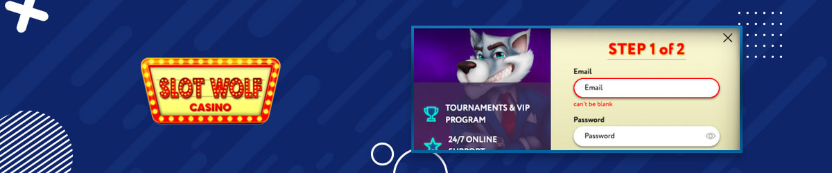 Sign up with Slot Wolf Slot Wolf registration
