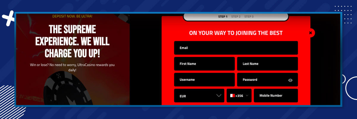 Register with Ultra Ultra Registration