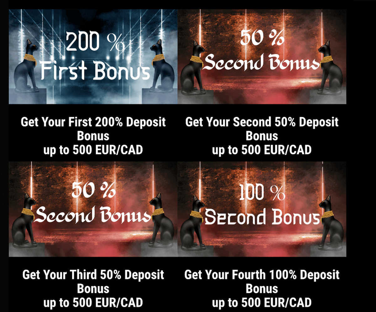 wild pharao welcome bonuses